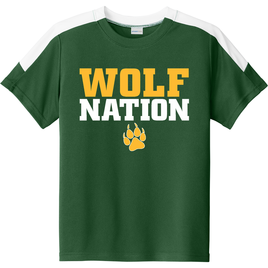 Peoples Academy Wolves <span class="pdp-name-mascot">Peoples Academy Wolves</span> Sport-Tek Youth Competitor United Short-Sleeve Crew