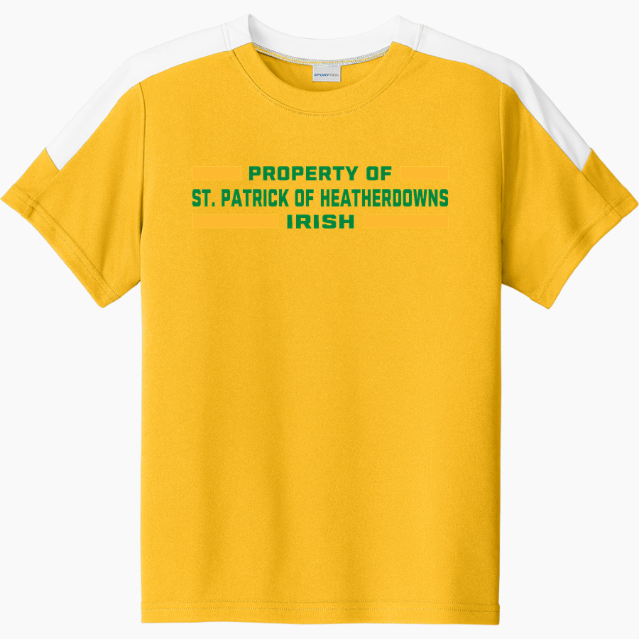 St. Patrick of Heatherdowns Irish <span class="pdp-name-mascot">St. Patrick of Heatherdowns Irish</span> Sport-Tek Youth Competitor United Short-Sleeve Crew