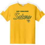 THE HIGH SCHOOL OF SAINT THOMAS MORE SABERS <span class="pdp-name-mascot">SAINT THOMAS MORE SABERS</span> Sport-Tek Youth Competitor United Short-Sleeve Crew Front Thumbnail