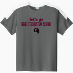 New Life Christian School Rams Sport-Tek Youth Competitor United Short-Sleeve Crew Front Thumbnail