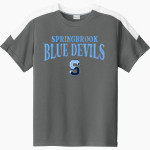Springbrook Blue Devils <span class="pdp-name-mascot">Springbrook Blue Devils</span> Sport-Tek Youth Competitor United Short-Sleeve Crew Front Thumbnail
