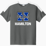 Hamilton Big Blue <span class="pdp-name-mascot">Hamilton Bull Dogs</span> Sport-Tek Youth Competitor United Short-Sleeve Crew Front Thumbnail