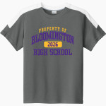 BLOOMINGTON HIGH SCHOOL PURPLE RAIDERS <span class="pdp-name-mascot">BLOOMINGTON PURPLE RAIDERS</span> Sport-Tek Youth Competitor United Short-Sleeve Crew Front Thumbnail
