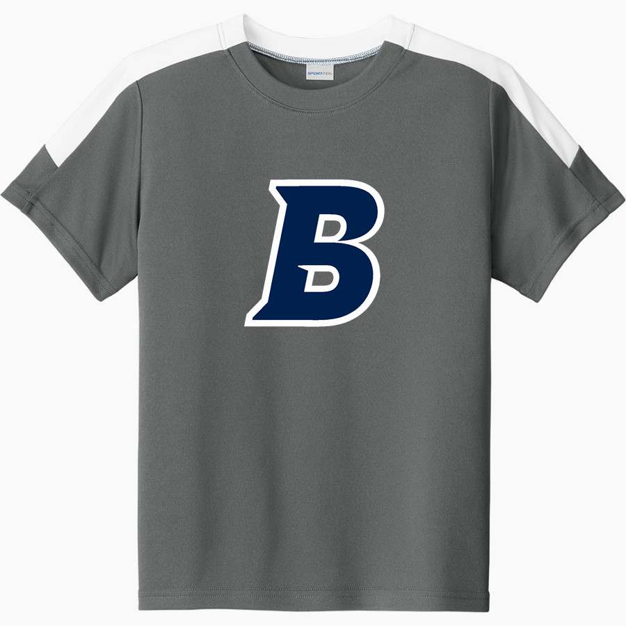 Brandeis Judges Online Store <span class="pdp-name-mascot">Brandeis Judges</span> Sport-Tek Youth Competitor United Short-Sleeve Crew