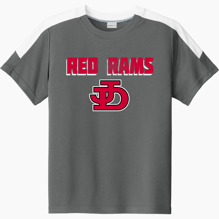Jamesville DeWitt Red Rams Sport-Tek Youth Competitor United Short-Sleeve Crew