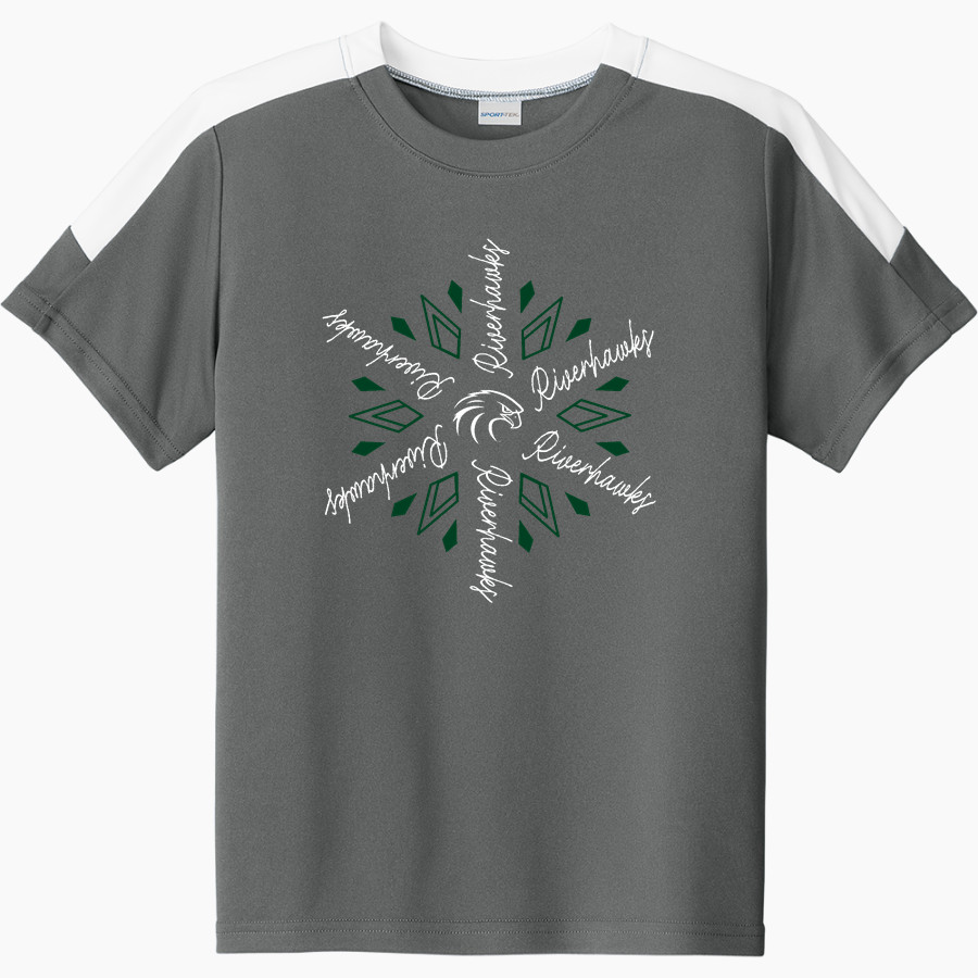 Northeastern State Riverhawks Sport-Tek Youth Competitor United Short-Sleeve Crew