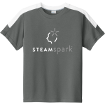 STEAMspark STEAMspark <span class="pdp-name-mascot">STEAMspark</span> Sport-Tek Youth Competitor United Short-Sleeve Crew Front Thumbnail