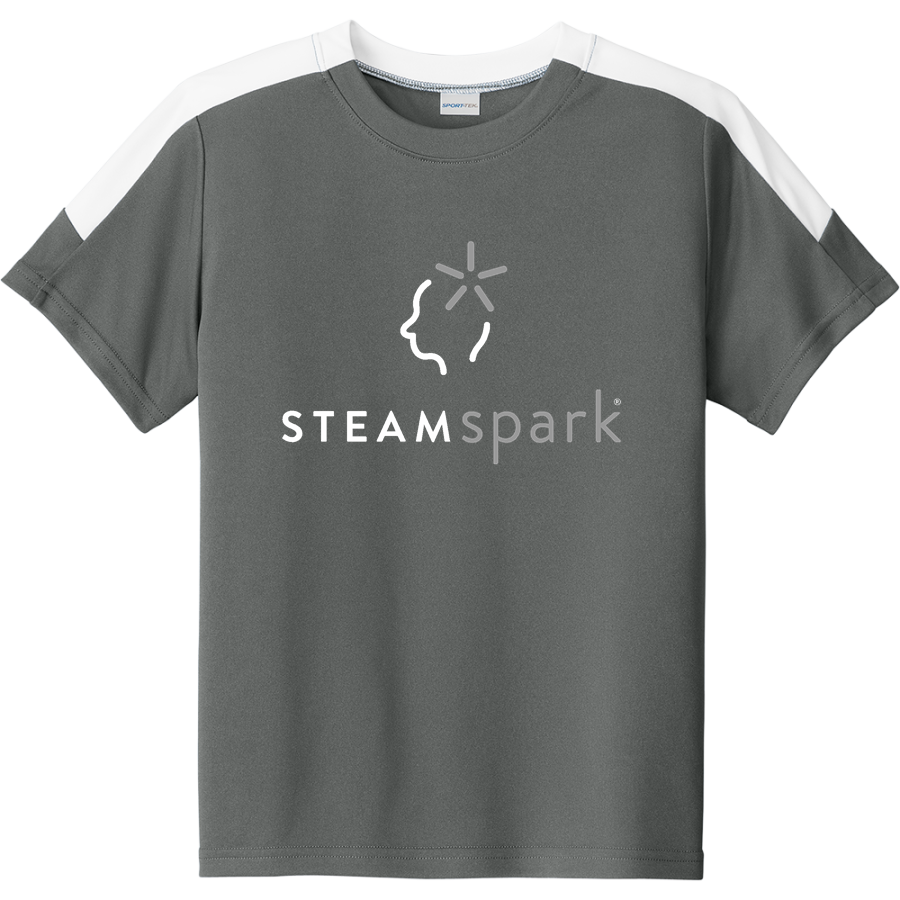 STEAMspark STEAMspark <span class="pdp-name-mascot">STEAMspark</span> Sport-Tek Youth Competitor United Short-Sleeve Crew