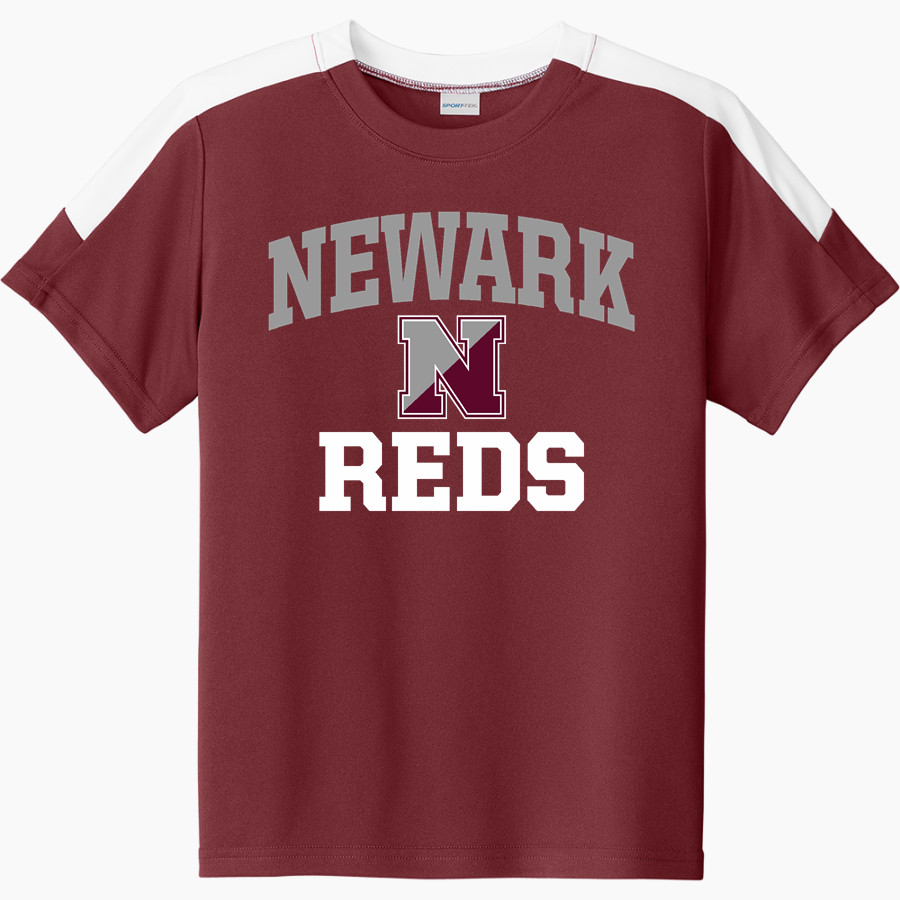 NEWARK HIGH SCHOOL REDS Sport-Tek Youth Competitor United Short-Sleeve Crew