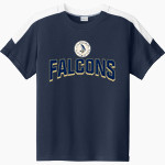 TopBridge Academy Falcons <span class="pdp-name-mascot">TopBridge Academy Falcons</span> Sport-Tek Youth Competitor United Short-Sleeve Crew Front Thumbnail
