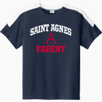 Saint Agnes Aggies <span class="pdp-name-mascot">Saint Agnes Aggies</span> Sport-Tek Youth Competitor United Short-Sleeve Crew Front Thumbnail