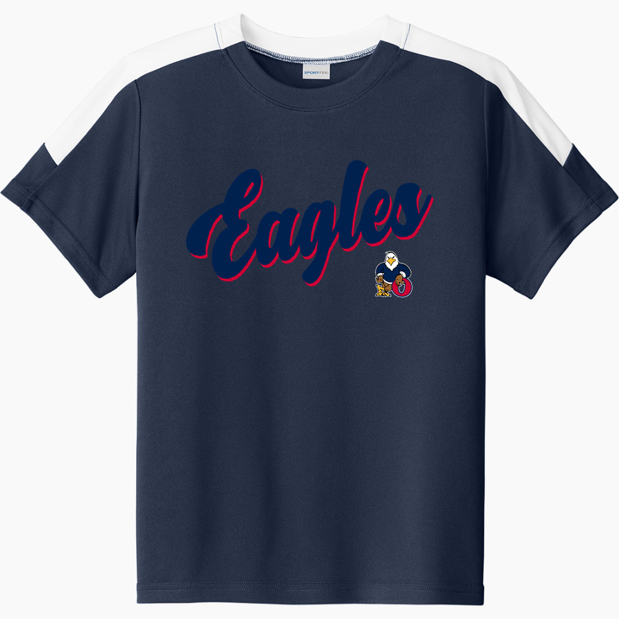 Oswalt Eagles <span class="pdp-name-mascot">Oswalt Academy Eagles</span> Sport-Tek Youth Competitor United Short-Sleeve Crew