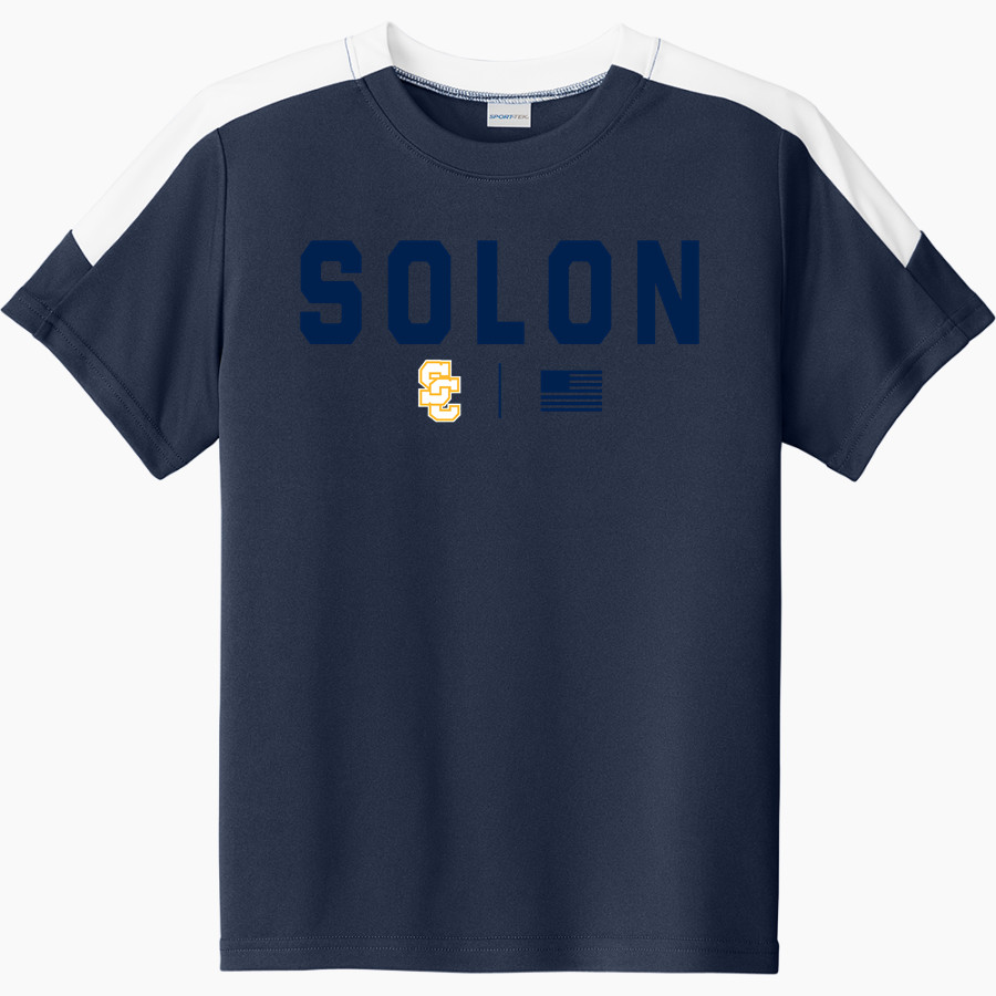 SOLON COMETS The Official Online Store <span class="pdp-name-mascot">SOLON COMETS</span> Sport-Tek Youth Competitor United Short-Sleeve Crew