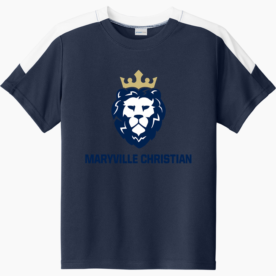 Maryville Christian Sport-Tek Youth Competitor United Short-Sleeve Crew