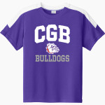 BEMENT MIDDLE SCHOOL BULLDOGS <span class="pdp-name-mascot">BEMENT BULLDOGS</span> Sport-Tek Youth Competitor United Short-Sleeve Crew Front Thumbnail