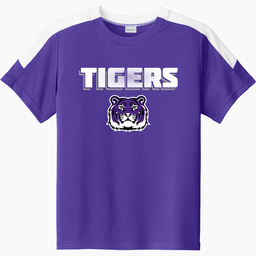 TABIONA HIGH SCHOOL TIGERS <span class="pdp-name-mascot">TABIONA TIGERS</span> Sport-Tek Youth Competitor United Short-Sleeve Crew