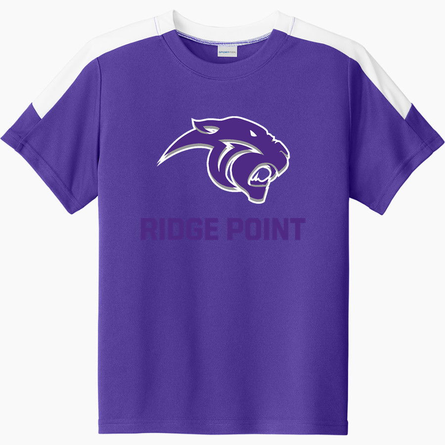 RIDGE POINT HIGH SCHOOL PANTHERS Sport-Tek Youth Competitor United Short-Sleeve Crew