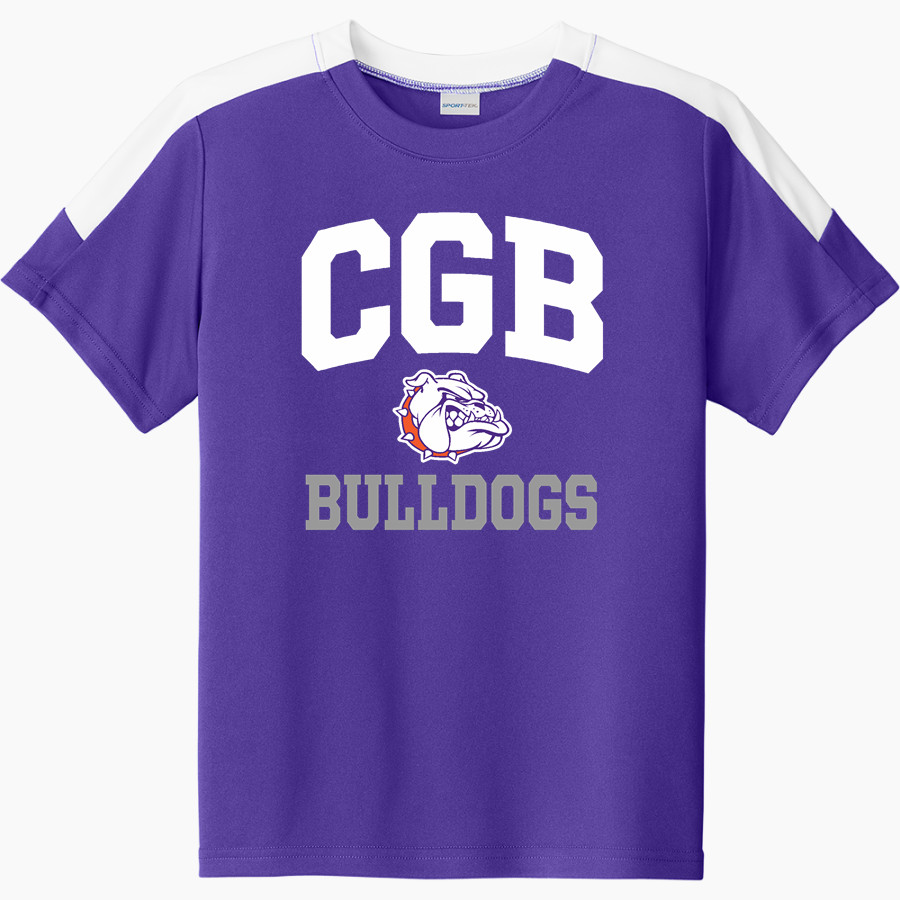 BEMENT MIDDLE SCHOOL BULLDOGS <span class="pdp-name-mascot">BEMENT BULLDOGS</span> Sport-Tek Youth Competitor United Short-Sleeve Crew