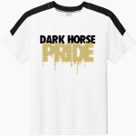 Clinton Dark Horses <span class="pdp-name-mascot">Clinton Dark Horses</span> Sport-Tek Youth Competitor United Short-Sleeve Crew Front Thumbnail