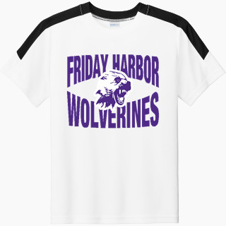 Sport-Tek Youth Competitor United Short-Sleeve Crew