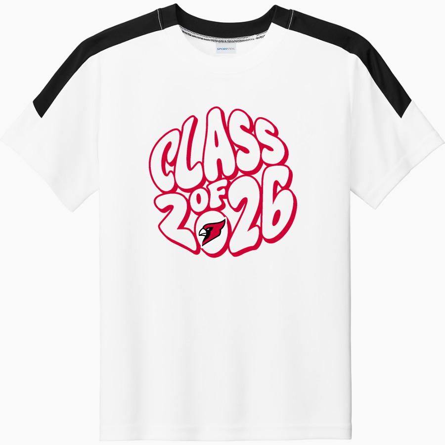 BANGOR HIGH SCHOOL CARDINALS <span class="pdp-name-mascot">BANGOR CARDINALS</span> Sport-Tek Youth Competitor United Short-Sleeve Crew