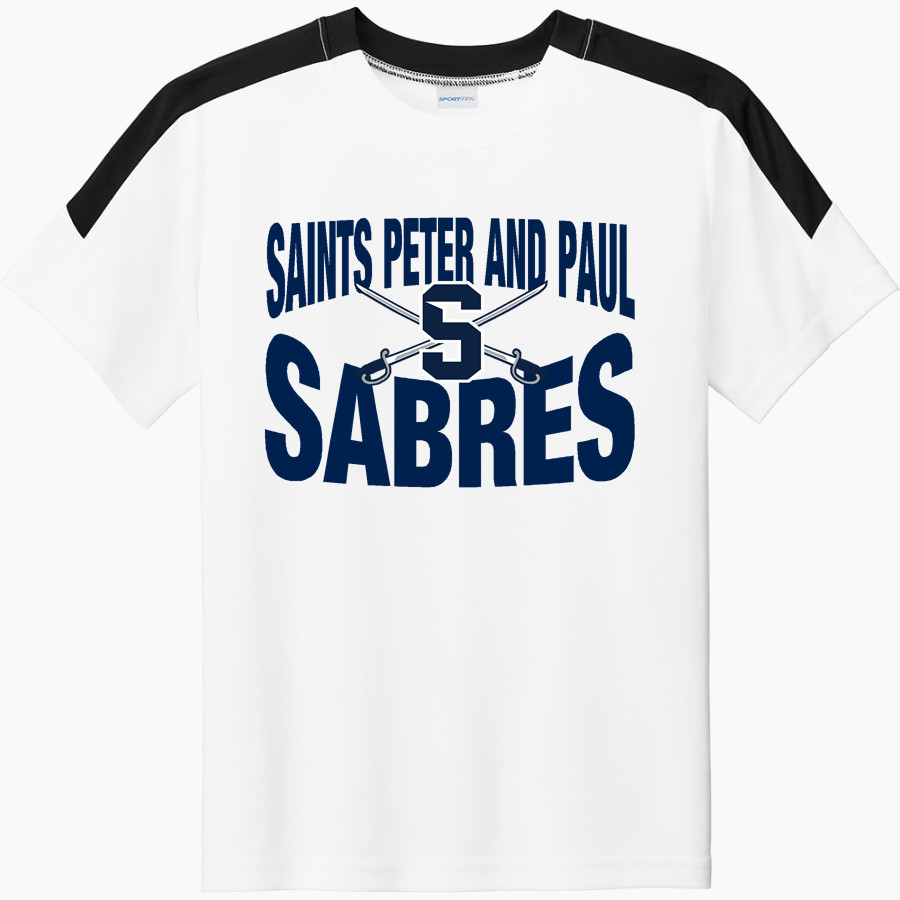Saints Peter and Paul Sabres Sport-Tek Youth Competitor United Short-Sleeve Crew
