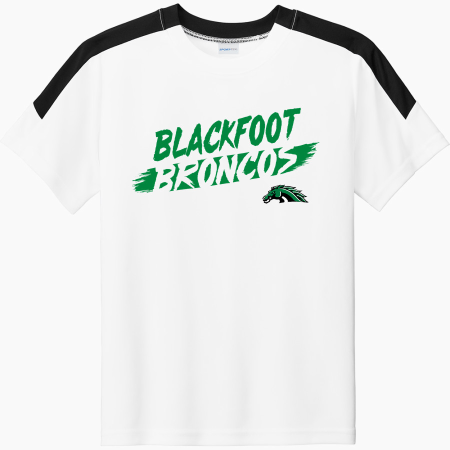 Blackfoot Broncos Sport-Tek Youth Competitor United Short-Sleeve Crew