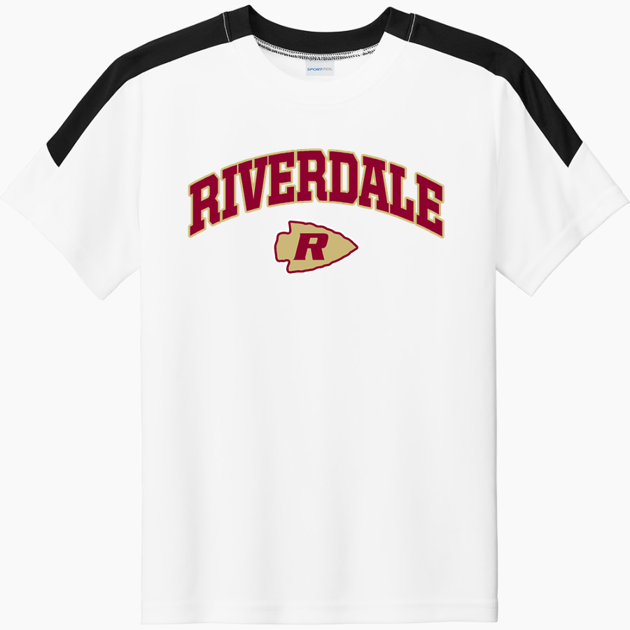 Riverdale Warriors Sport-Tek Youth Competitor United Short-Sleeve Crew