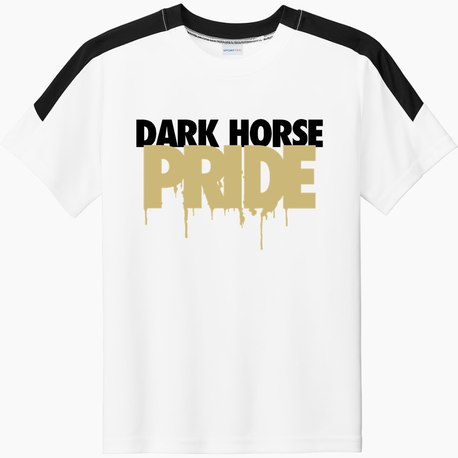 Clinton Dark Horses <span class="pdp-name-mascot">Clinton Dark Horses</span> Sport-Tek Youth Competitor United Short-Sleeve Crew