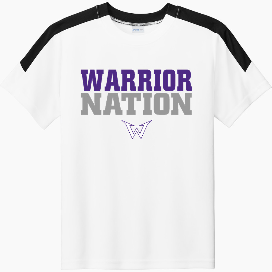 Warrenton Warriors Sport-Tek Youth Competitor United Short-Sleeve Crew