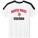 NORTH POSEY HIGH SCHOOL VIKINGS <span class="pdp-name-mascot">NORTH POSEY VIKINGS</span> Sport-Tek Youth Competitor United Short-Sleeve Crew Front Thumbnail