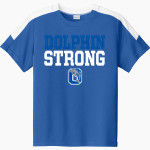OCRACOKE SCHOOL DOLPHINS <span class="pdp-name-mascot">OCRACOKE DOLPHINS</span> Sport-Tek Youth Competitor United Short-Sleeve Crew Front Thumbnail