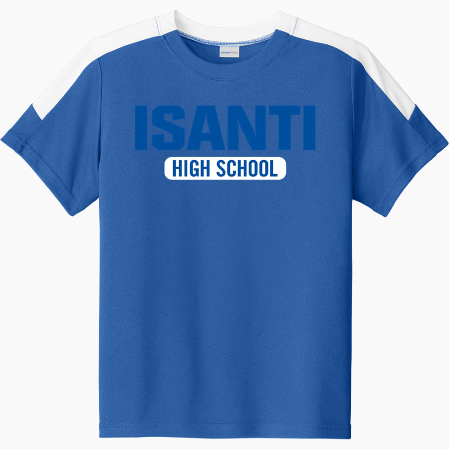 ISANTI HIGH SCHOOL WARRIORS Sport-Tek Youth Competitor United Short-Sleeve Crew