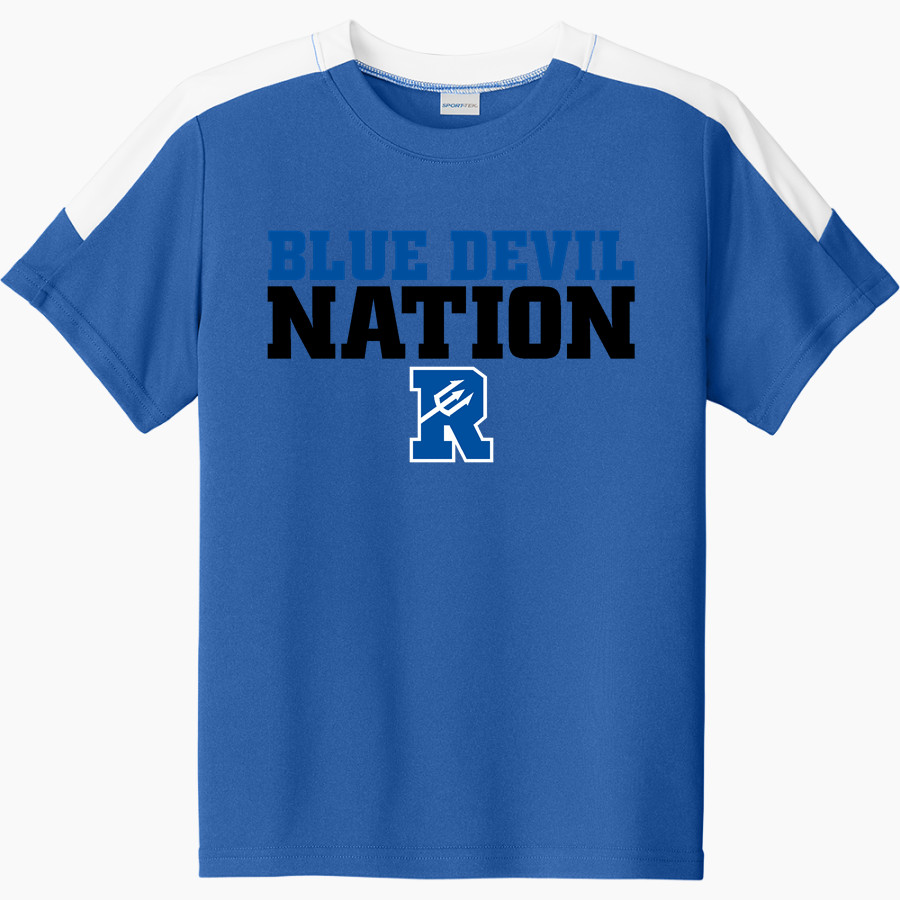 READING SENIOR HIGH SCHOOL BLUE DEVILS Sport-Tek Youth Competitor United Short-Sleeve Crew