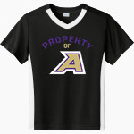 ALPINE HIGH SCHOOL BUCKS <span class="pdp-name-mascot">ALPINE BUCKS</span> Sport-Tek Youth Competitor United Short-Sleeve V-Neck Tee Front Thumbnail