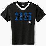 COBALT INSTITUTE OF MATH AND SCIENCE <span class="pdp-name-mascot">COBALT COUGARS</span> Sport-Tek Youth Competitor United Short-Sleeve V-Neck Tee Front Thumbnail