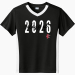 Jupiter Christian Eagles <span class="pdp-name-mascot">Jupiter Eagles</span> Sport-Tek Youth Competitor United Short-Sleeve V-Neck Tee Front Thumbnail