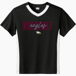 ROOSEVELT HIGH SCHOOL EAGLES <span class="pdp-name-mascot">ROOSEVELT EAGLES</span> Sport-Tek Youth Competitor United Short-Sleeve V-Neck Tee Front Thumbnail