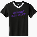 HAYWOOD TOMCATS ONLINE STORE <span class="pdp-name-mascot">HAYWOOD TOMCATS</span> Sport-Tek Youth Competitor United Short-Sleeve V-Neck Tee Front Thumbnail