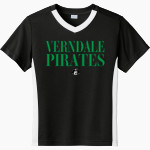 VERNDALE HIGH SCHOOL PIRATES <span class="pdp-name-mascot">VERNDALE PIRATES</span> Sport-Tek Youth Competitor United Short-Sleeve V-Neck Tee Front Thumbnail