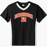 McDonough Rams Sport-Tek Youth Competitor United Short-Sleeve V-Neck Tee Front Thumbnail