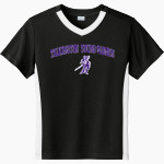 TALKINGTON SCHOOL YOUNG WOMEN LADY WARRIORS <span class="pdp-name-mascot">TALKINGTON YOUNG WOMEN LADY WARRIORS</span> Sport-Tek Youth Competitor United Short-Sleeve V-Neck Tee Front Thumbnail