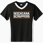 Michiana Scrappers <span class="pdp-name-mascot">Michiana Scrappers</span> Sport-Tek Youth Competitor United Short-Sleeve V-Neck Tee Front Thumbnail