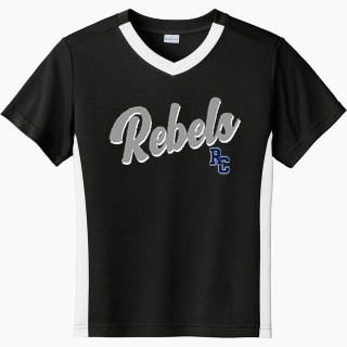 Sport-Tek Youth Competitor United Short-Sleeve V-Neck Tee