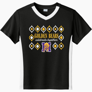 Sport-Tek Youth Competitor United Short-Sleeve V-Neck Tee