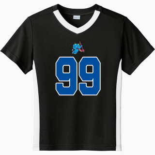 Sport-Tek Youth Competitor United Short-Sleeve V-Neck Tee