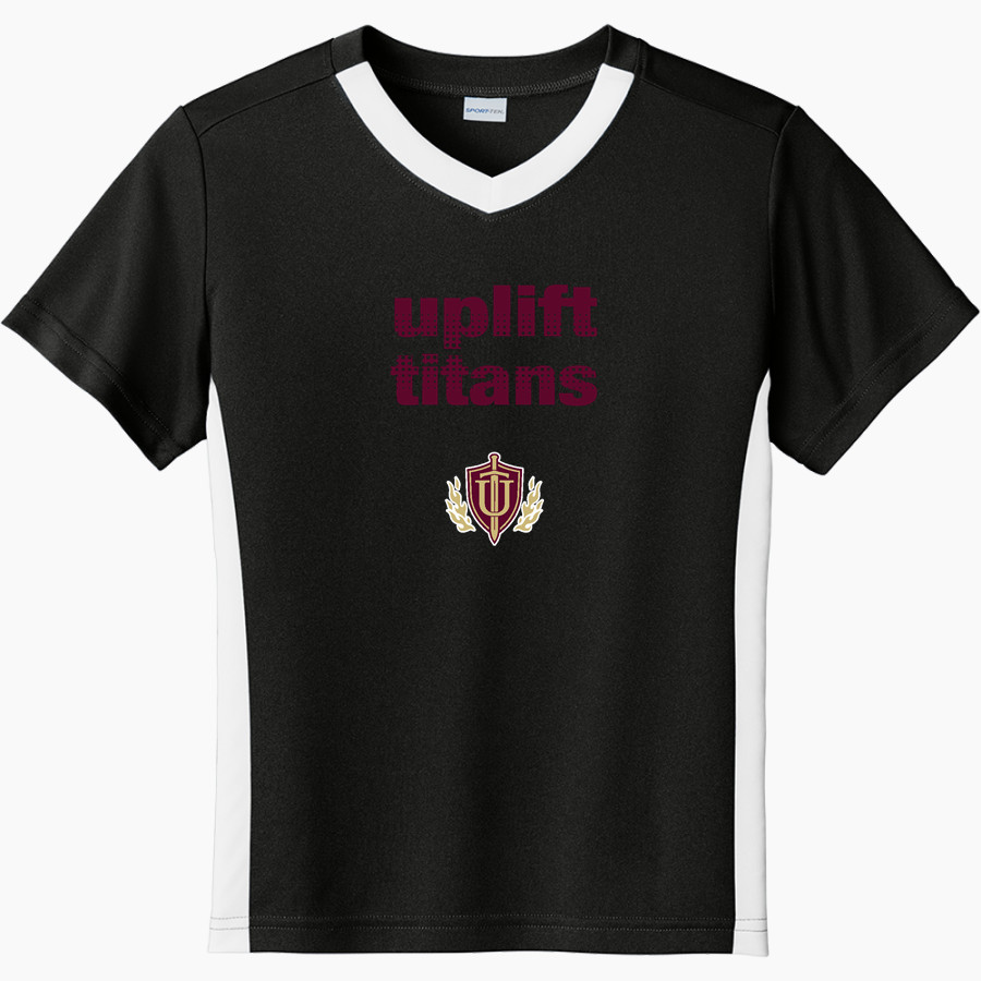 Uplift Titans <span class="pdp-name-mascot">Uplift Titans</span> Sport-Tek Youth Competitor United Short-Sleeve V-Neck Tee