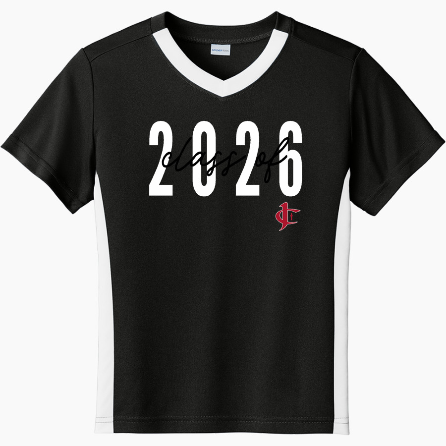 Jupiter Christian Eagles <span class="pdp-name-mascot">Jupiter Eagles</span> Sport-Tek Youth Competitor United Short-Sleeve V-Neck Tee