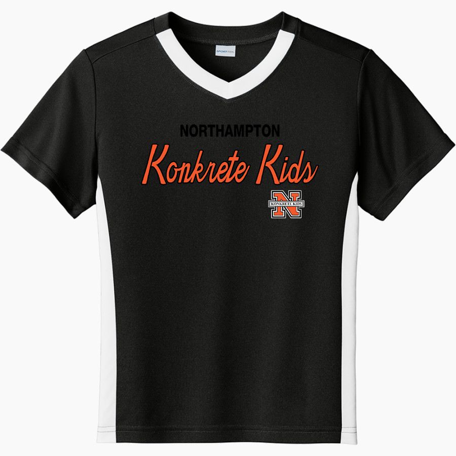 Northampton Konkrete Kids <span class="pdp-name-mascot">Northampton Area Middle School Konkrete Kids</span> Sport-Tek Youth Competitor United Short-Sleeve V-Neck Tee