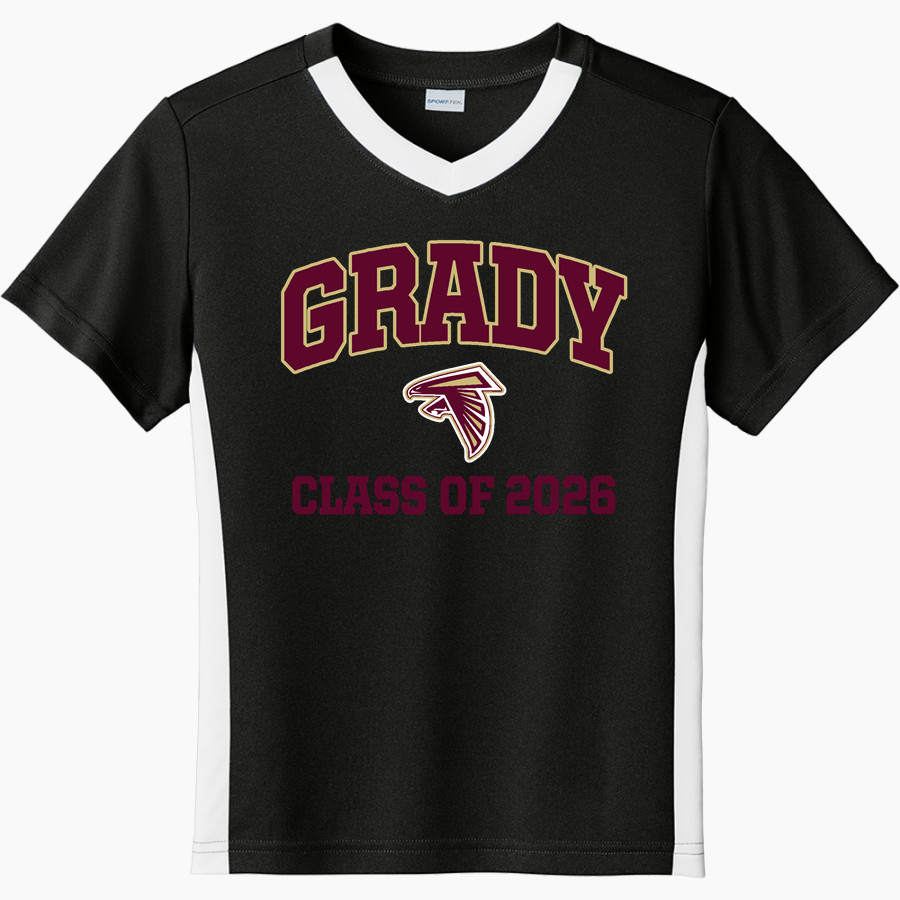 WM E GRADY VOC TECH SCHOOL FALCONS Sport-Tek Youth Competitor United Short-Sleeve V-Neck Tee